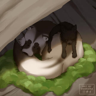 lined full body + shading + extra character + simple bg